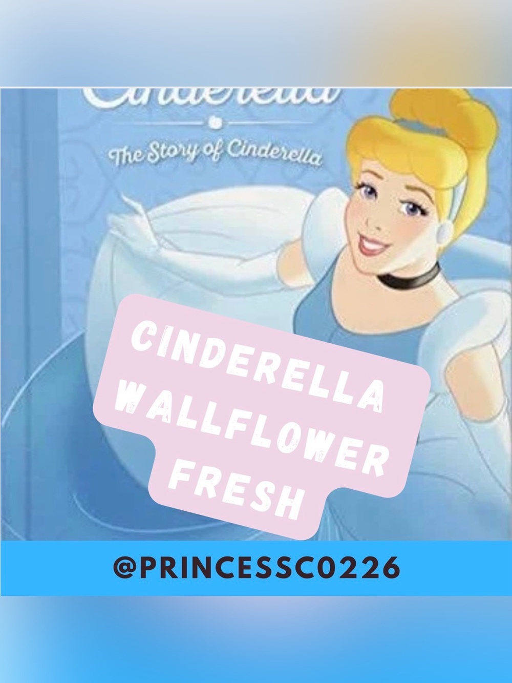 Bath & Body Works Princess Cinderella Wallflower - Fresh Blue & Gold